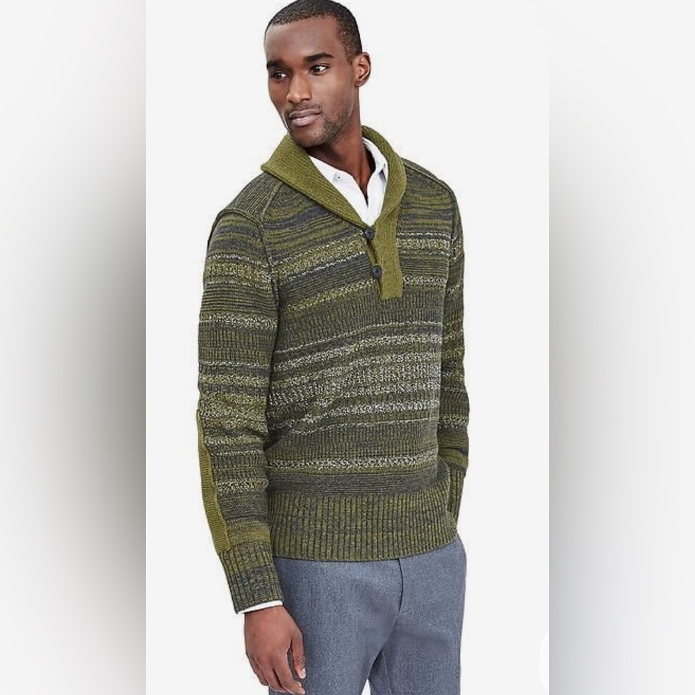 BANANA REPUBLIC - Heritage Shawl Pullover Sweater. Men's Large. P2P 23"
